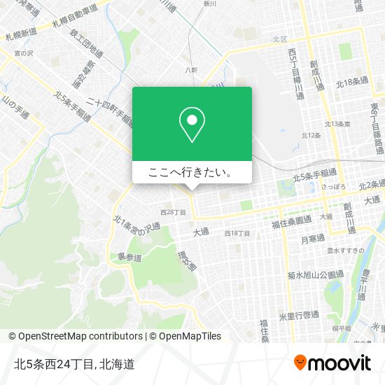 北5条西24丁目地図