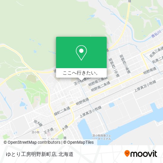 ゆとり工房明野新町店地図