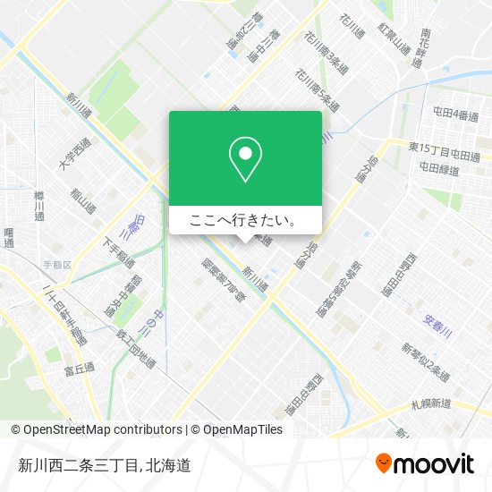 新川西二条三丁目地図