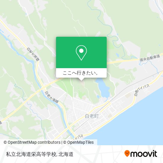 私立北海道栄高等学校地図
