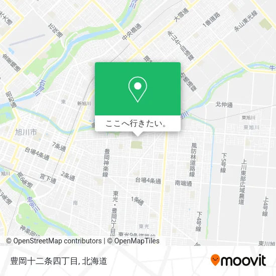 豊岡十二条四丁目地図