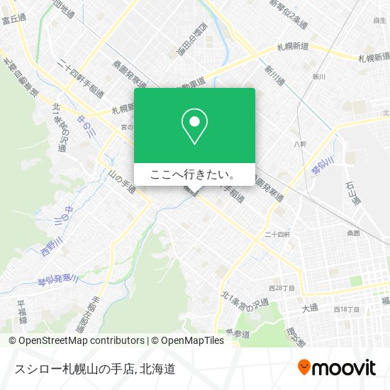 スシロー札幌山の手店地図