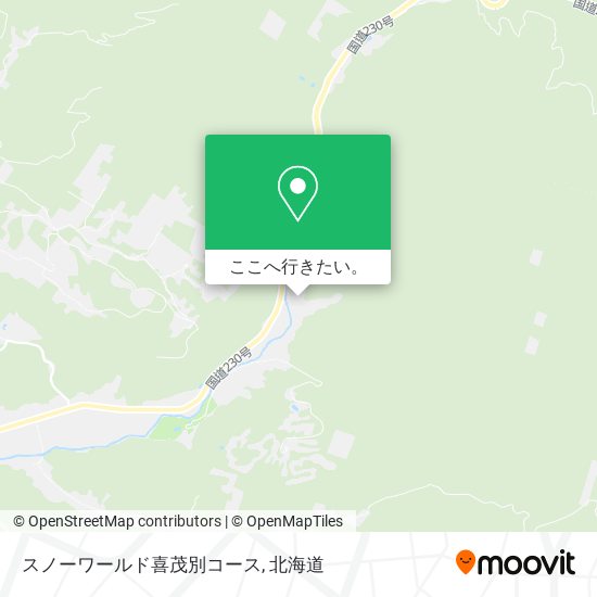スノーワールド喜茂別コース地図