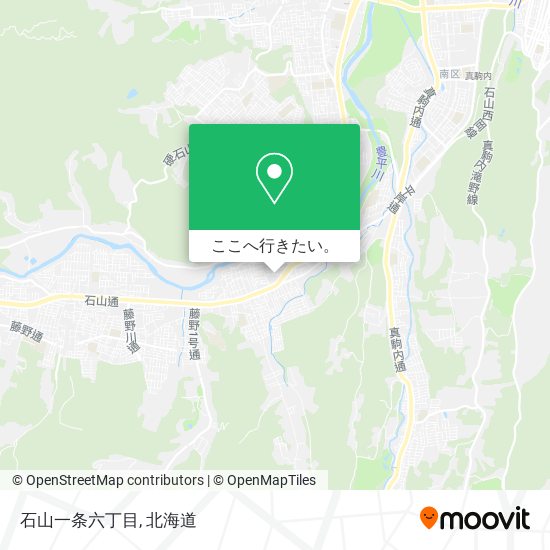 石山一条六丁目地図