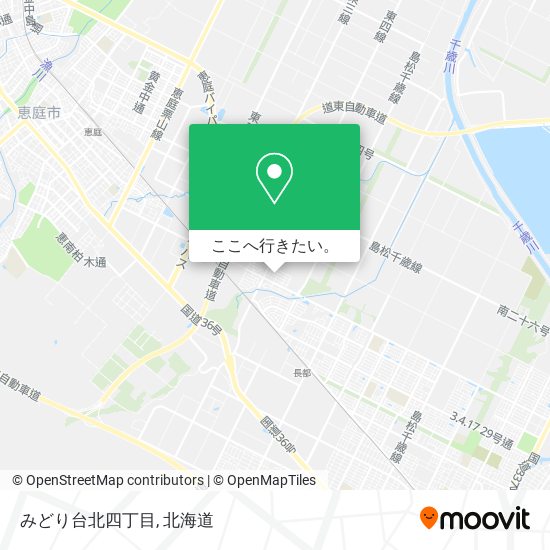 みどり台北四丁目地図