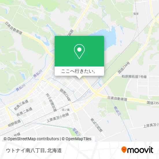ウトナイ南八丁目地図