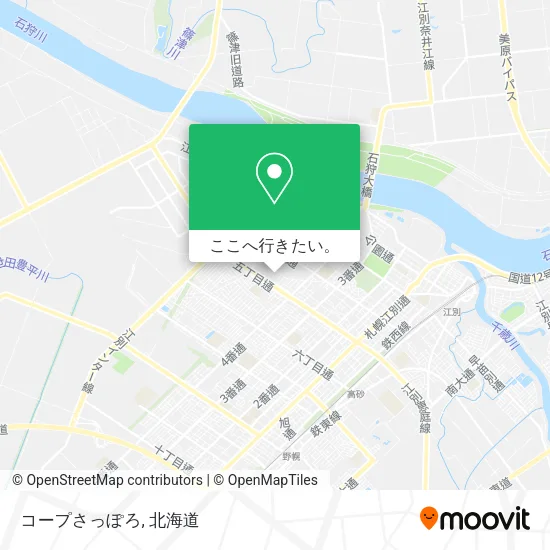 コープさっぽろ地図