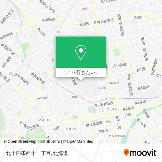 北十四条西十一丁目地図