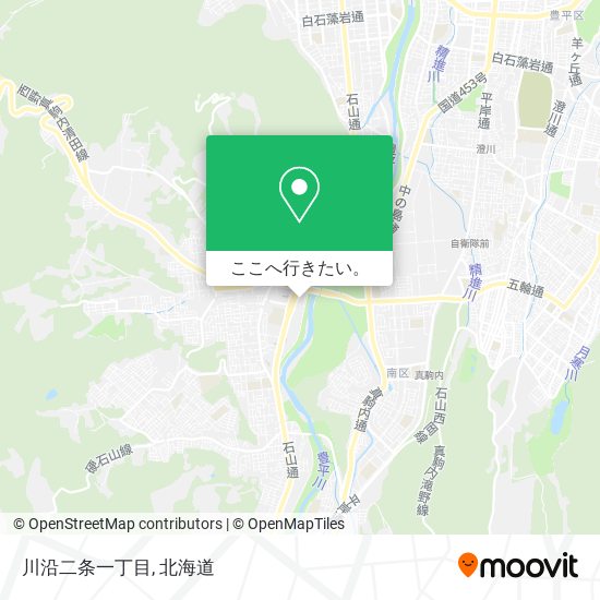 川沿二条一丁目地図