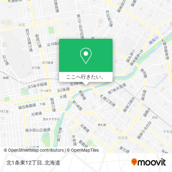 北1条東12丁目地図