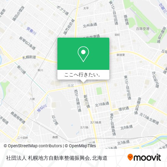 社団法人 札幌地方自動車整備振興会地図