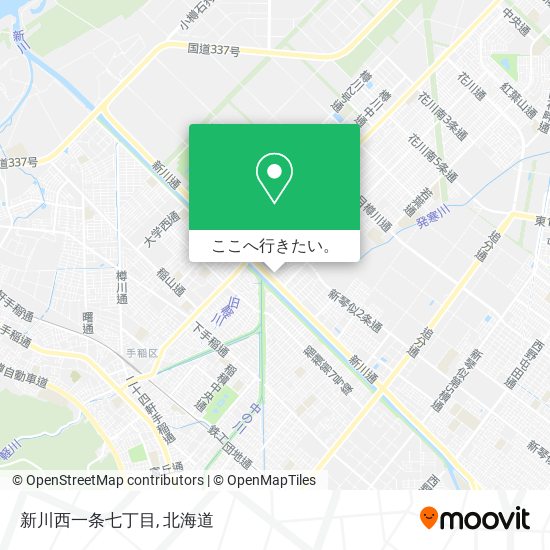 新川西一条七丁目地図