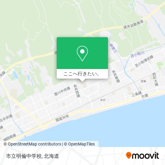 市立明倫中学校地図