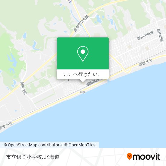 市立錦岡小学校地図