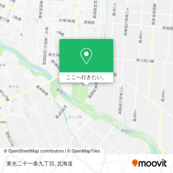 東光二十一条九丁目地図