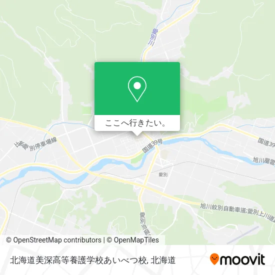 北海道美深高等養護学校あいべつ校地図