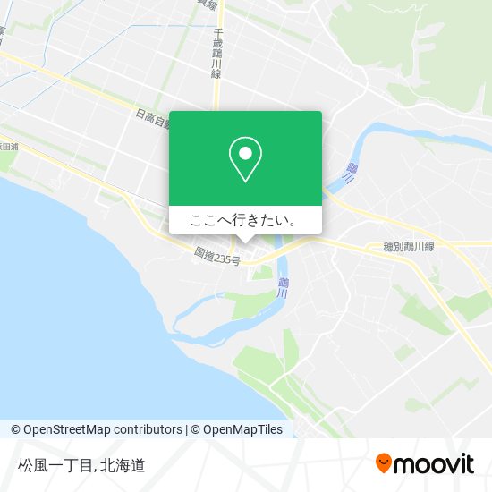 松風一丁目地図