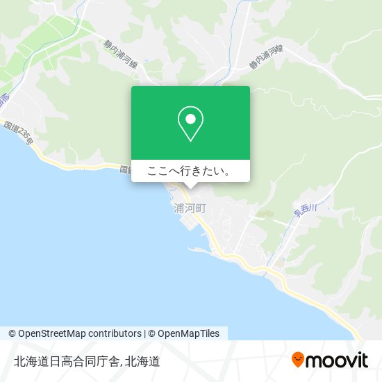 北海道日高合同庁舎地図