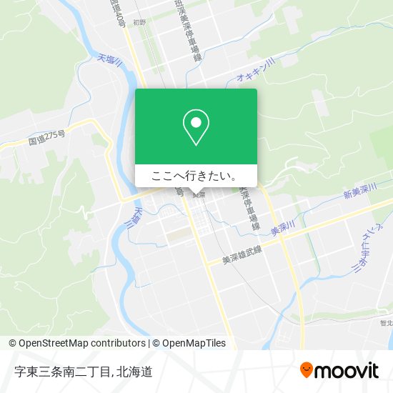 字東三条南二丁目地図