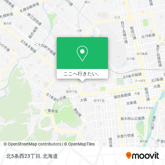 北5条西23丁目地図