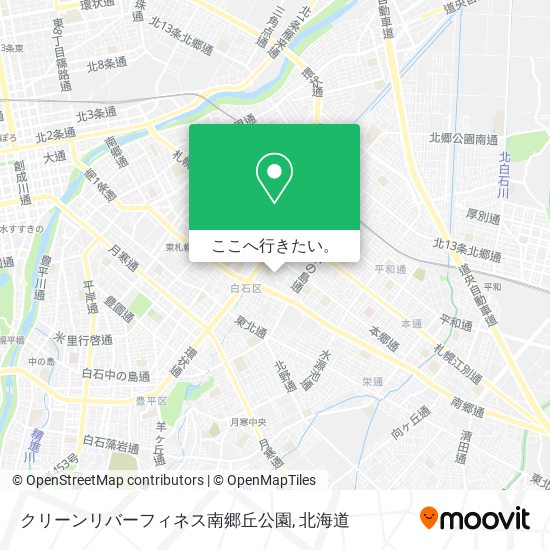 クリーンリバーフィネス南郷丘公園地図