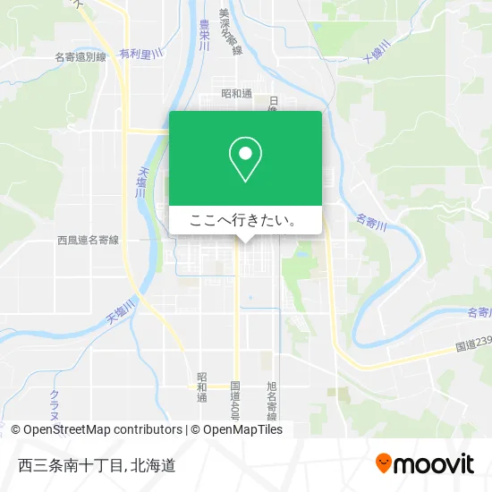 西三条南十丁目地図