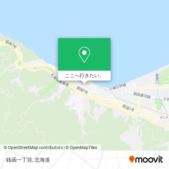 銭函一丁目地図