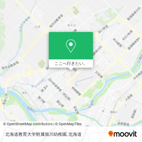 北海道教育大学附属旭川幼稚園地図