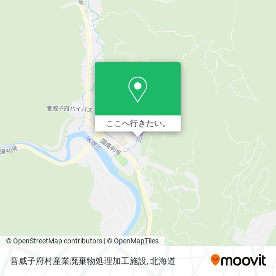 音威子府村産業廃棄物処理加工施設地図