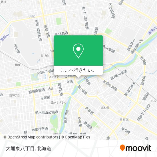 大通東八丁目地図