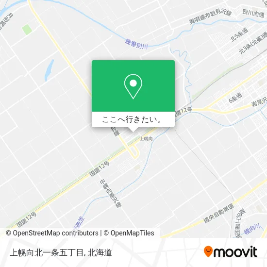 上幌向北一条五丁目地図