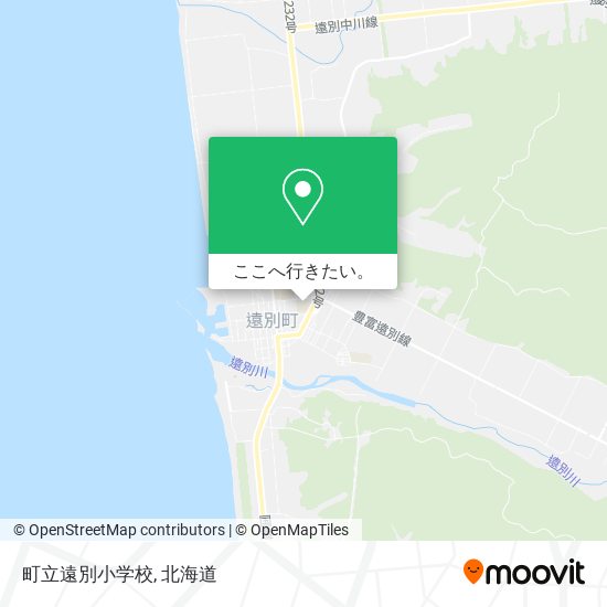 町立遠別小学校地図
