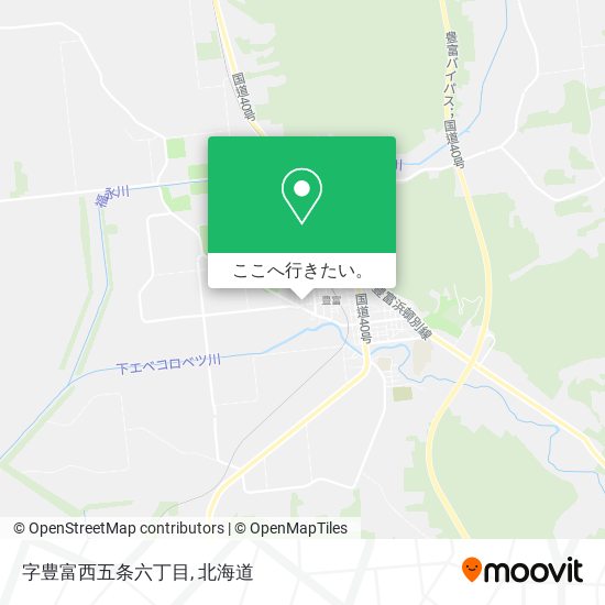 字豊富西五条六丁目地図