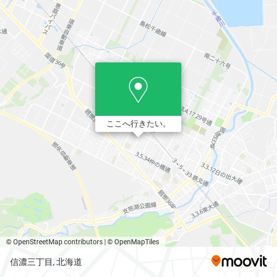 信濃三丁目地図