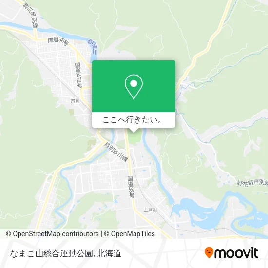 なまこ山総合運動公園地図