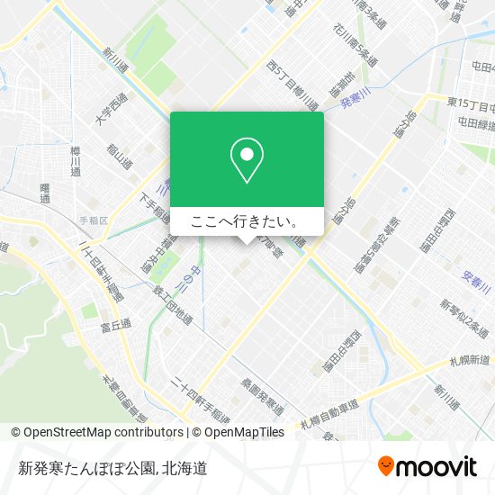 新発寒たんぽぽ公園地図