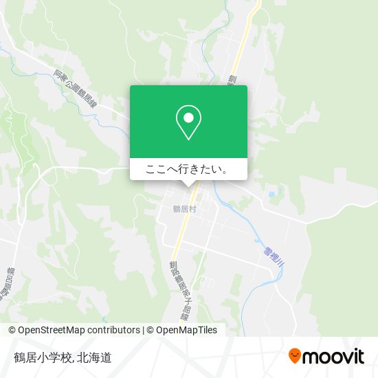 鶴居小学校地図