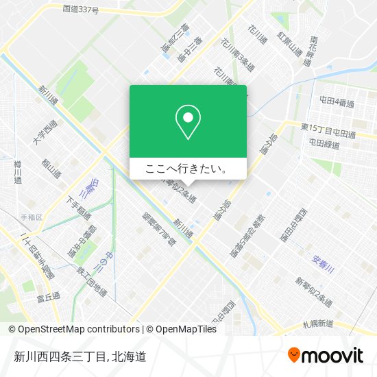 新川西四条三丁目地図