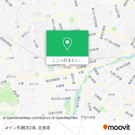Jrイン札幌北2条地図