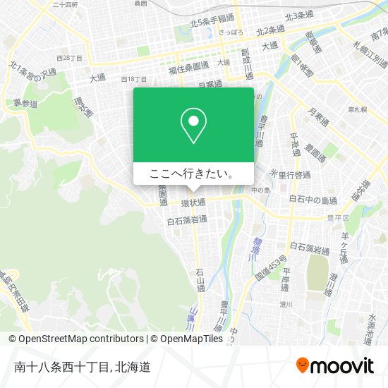 南十八条西十丁目地図