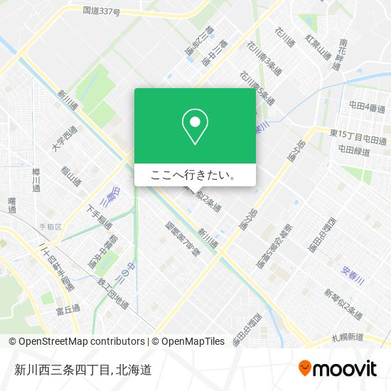 新川西三条四丁目地図