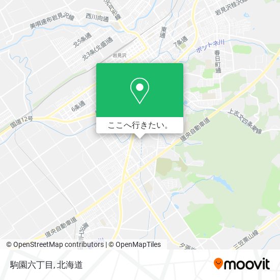 駒園六丁目地図