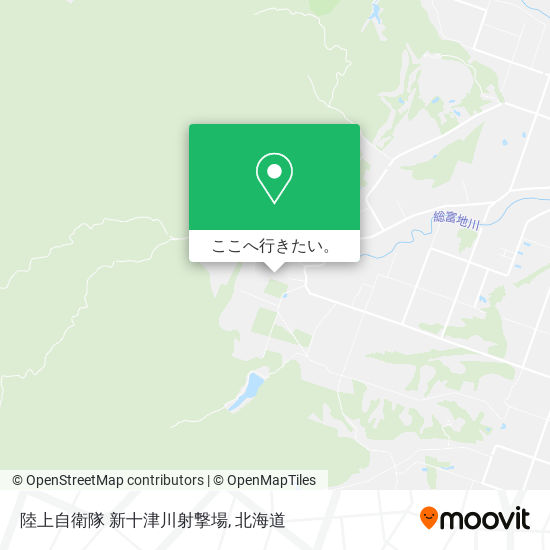 陸上自衛隊 新十津川射撃場地図