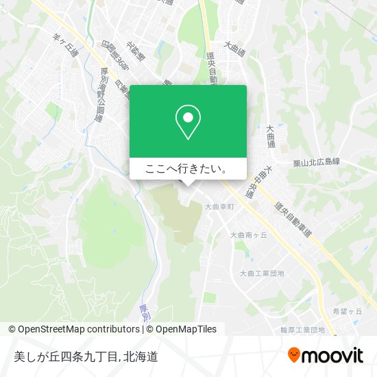美しが丘四条九丁目地図