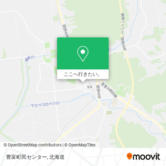 豊富町民センター地図