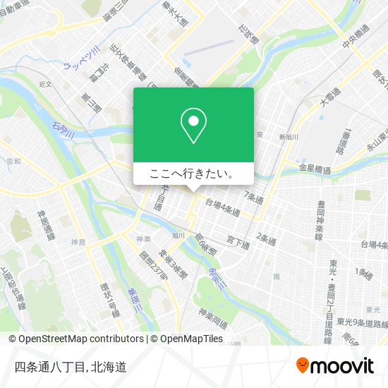 四条通八丁目地図