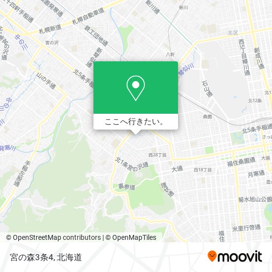 宮の森3条4地図