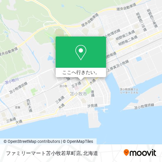 ファミリーマート苫小牧若草町店地図