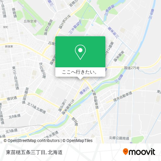 東苗穂五条三丁目地図