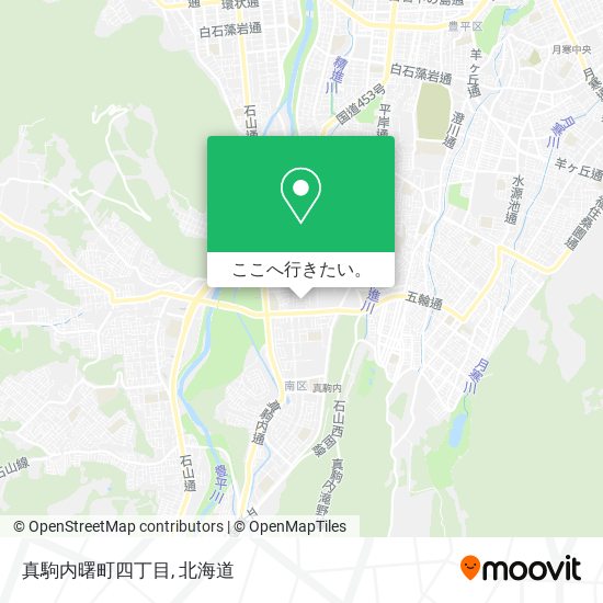 真駒内曙町四丁目地図